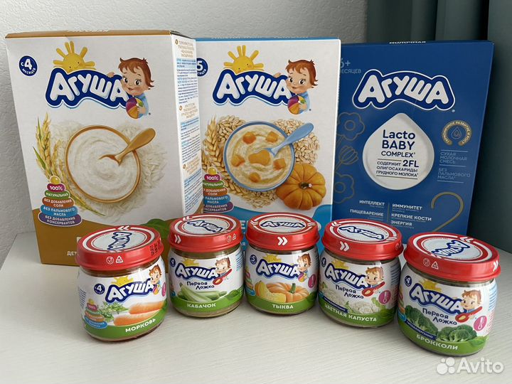 Детское овощное пюре Агуша