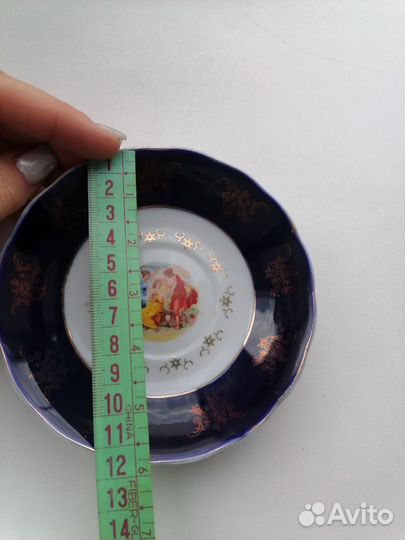 Блюдце Мадонна cobalt M-Z