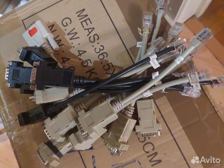 Консоль кабеля RJ45 - DB9 (RS232