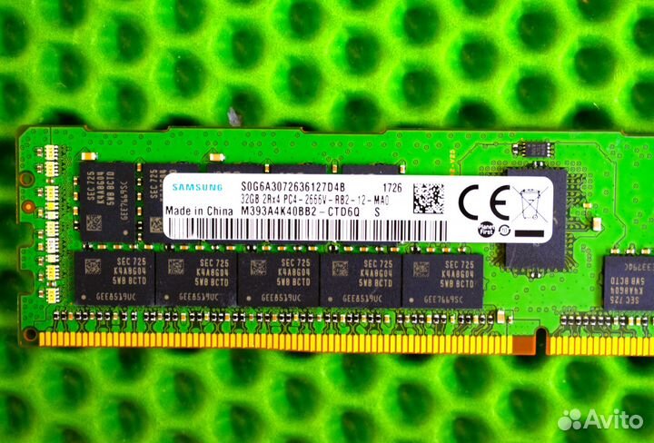 32GB DDR4 ECC samsung 2666MHz HP