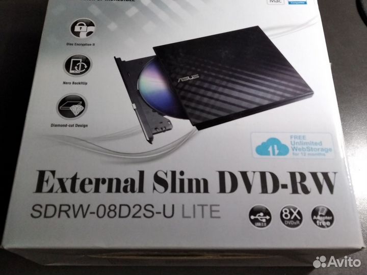 Внешний дисковод Asus sdrw-08D2S