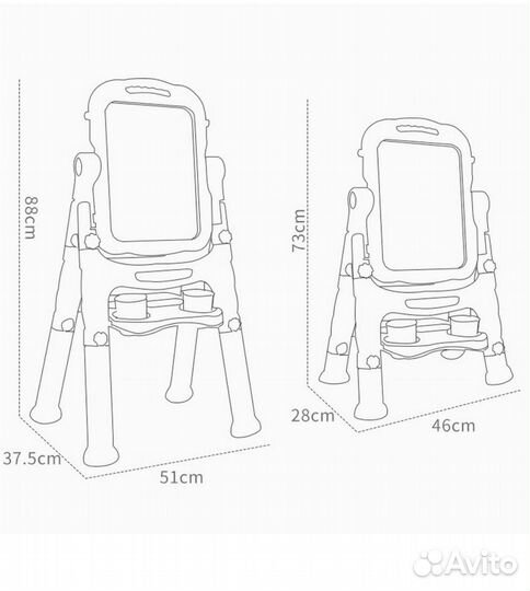 Мольберт для рисования детский