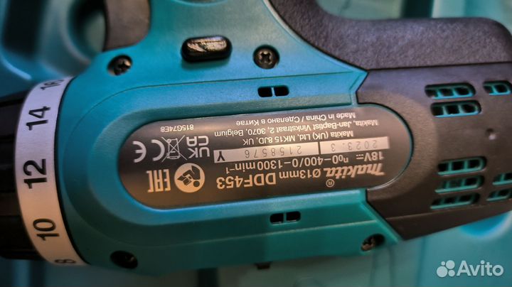 Оригинал Makita DDF453SYE шуруповерт дрель новая