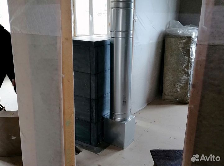 Печь камин отопительная