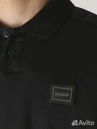 Поло хлопковое hugo