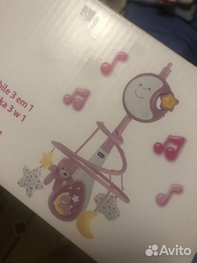 Детский мобиль в кроватку музыкальный