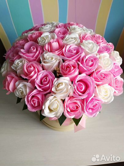 51 Роза из мыла.Мыльные розы.Букет из мыла