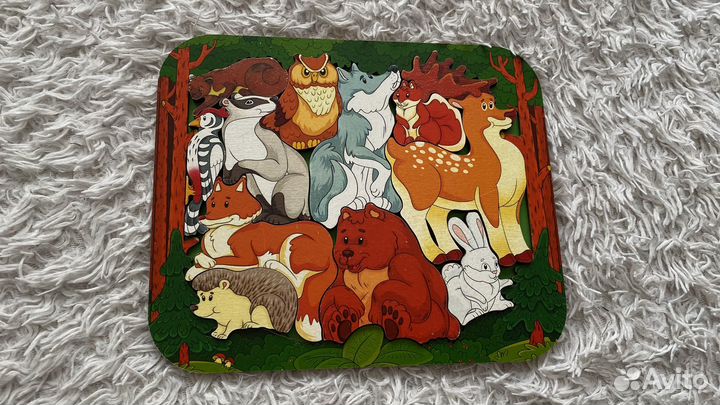 Деревянные пазлы и магнитная рыбалка