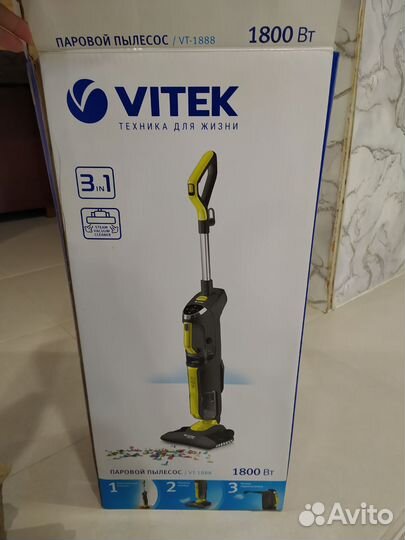 Вертикальный паровой моющий пылесос Videk VT-1888