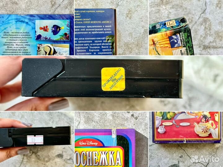 Видеокассеты VHS мультфильмы Disney Дисней