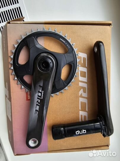 Система карбоновых шатунов Sram Force + звезда 38