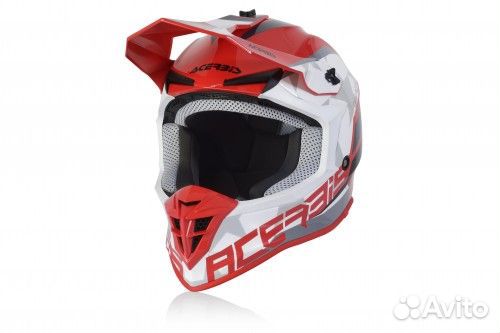 Мотошлем Acerbis linear Red/White 2023