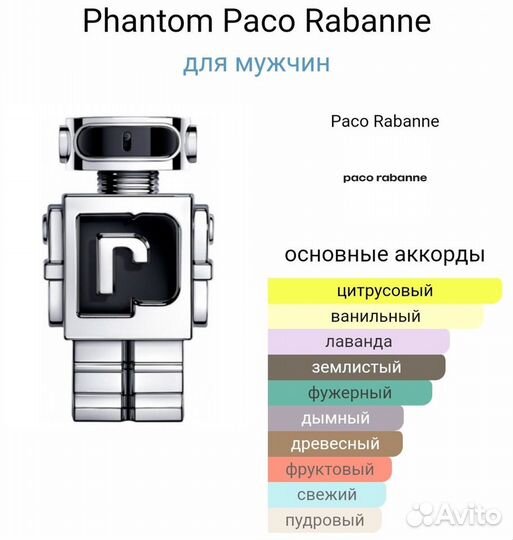 Paco Rabanne phantom парфюм