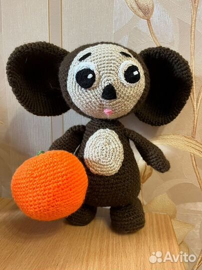 Игрушка ручной работы Чебурашка