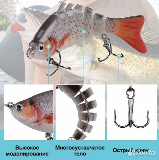 Набор воблеров/Приманка рыболовная/Наживка + кейс