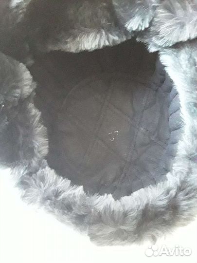 Шапка ушанка военная натуральный мех р.57