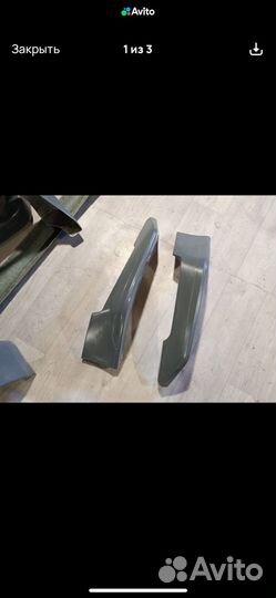 Накладки на бампер клыки Ниссан noteE12