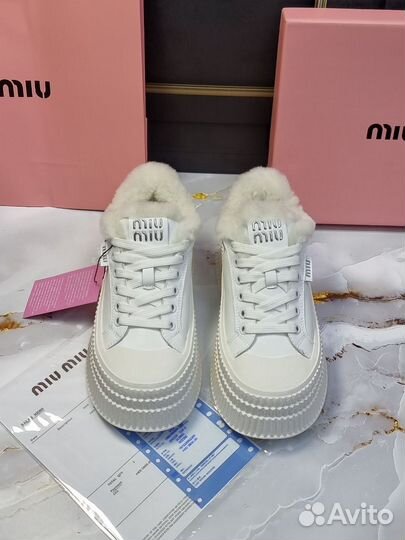 Кеды зимние Miu Miu