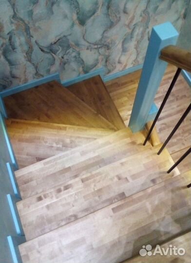 Лестница из массива дерева