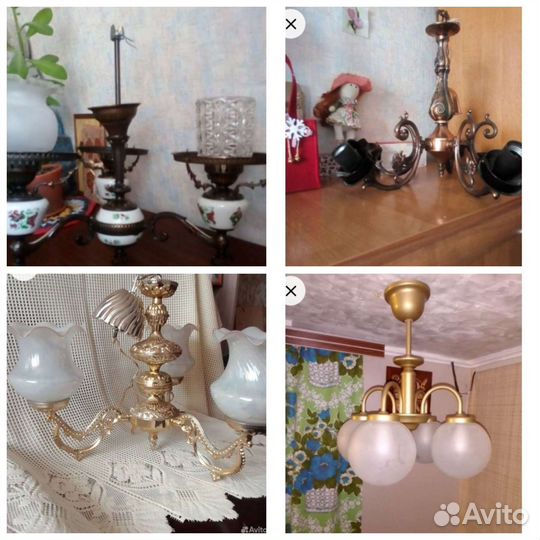 Много.Люстры, светильник, настольная лампа