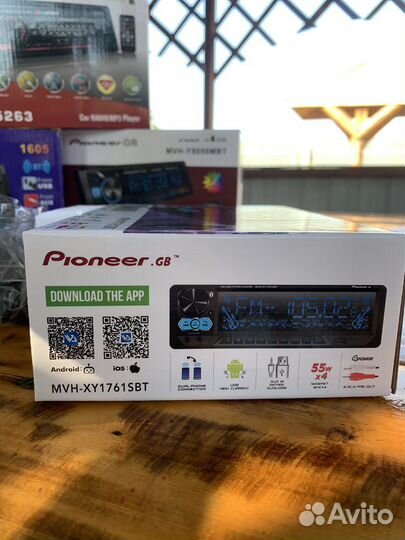 Автомагнитола Pioneer с bluetooth, мультируль, aux