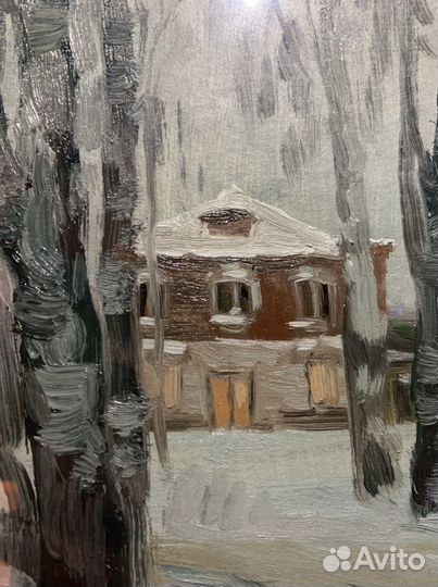 Картина (этюд) маслом «Сквозь»