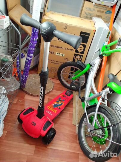 Трёхколёсный самокат детский