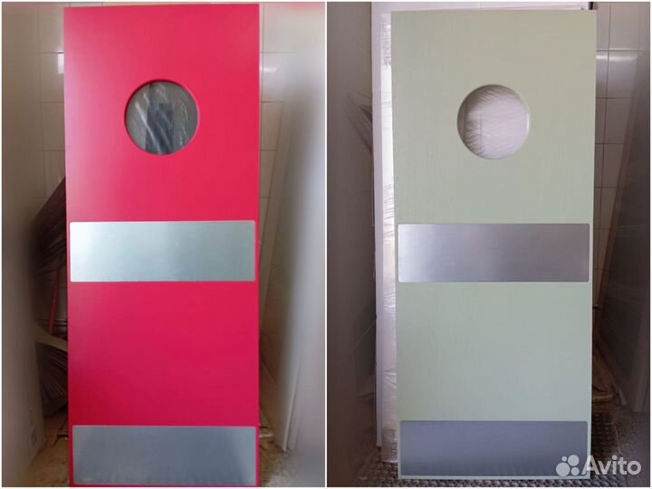 Одностворчатая и двустворчатая маятниковая дверь