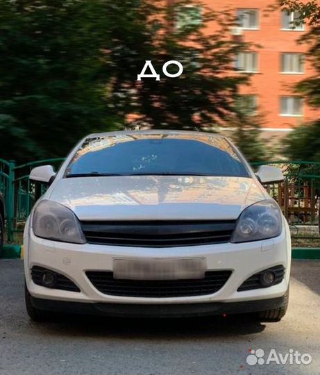 Стекла фары Opel Astra h