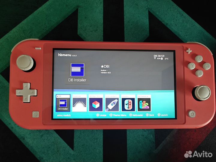 Nintendo switch lite прошитая 128gb