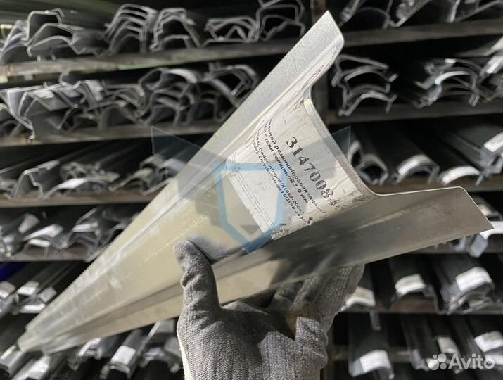 Порог Chrysler Intrepid, Concorde, LHS 1998-2004 (1мм) Полный профиль