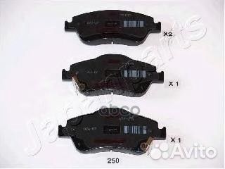Колодки тормозные дисковые, комплект PA250AF Ja