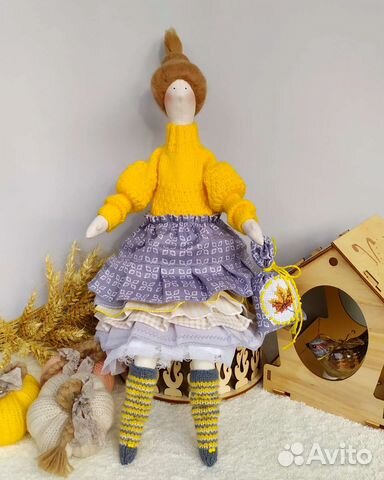 Кукла в стиле Тильда текстильная. Ручная работа