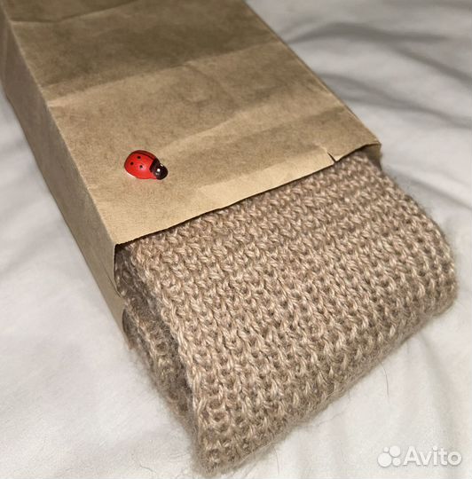 Шарф натуральная лама ручная работа