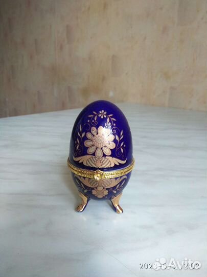 Сувенир-шкатулка яйцо Фаберже