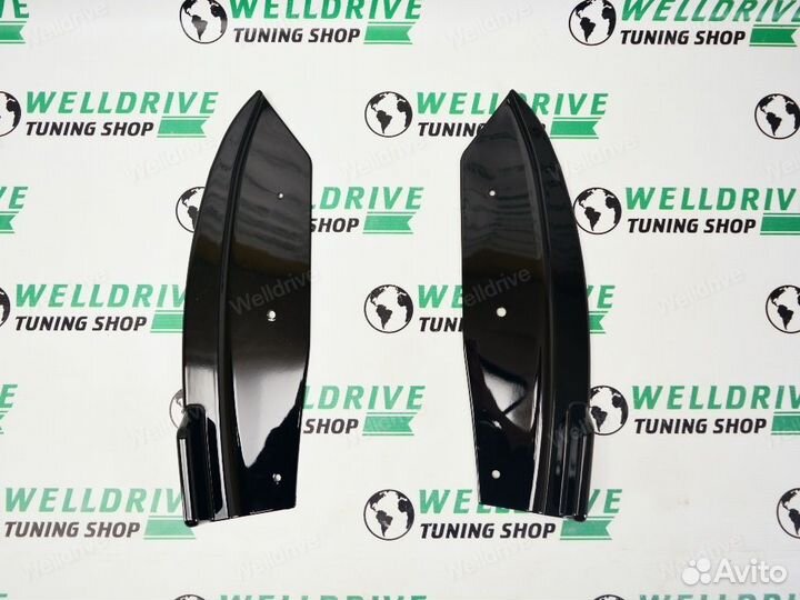 Лезвия задние BMW X4 G02 LCI M Sport черные