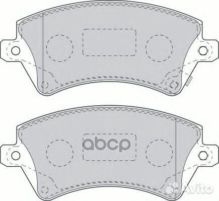 Колодки тормозные, передние FDB1573 Ferodo