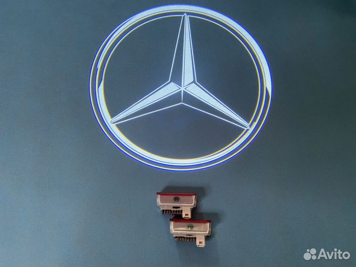 Подсветка проекция двери Mercedes Benz