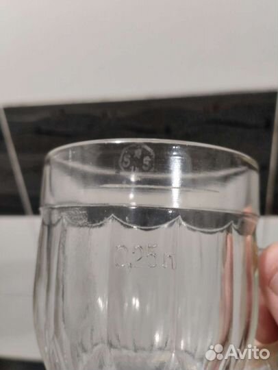 Пивная кружка СССР 0.25 пузатая