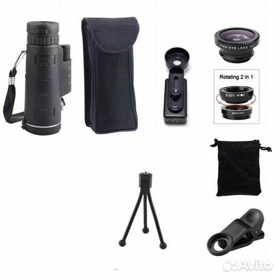 Монокуляр, телескоп 40х60, подзорная труба, штатив