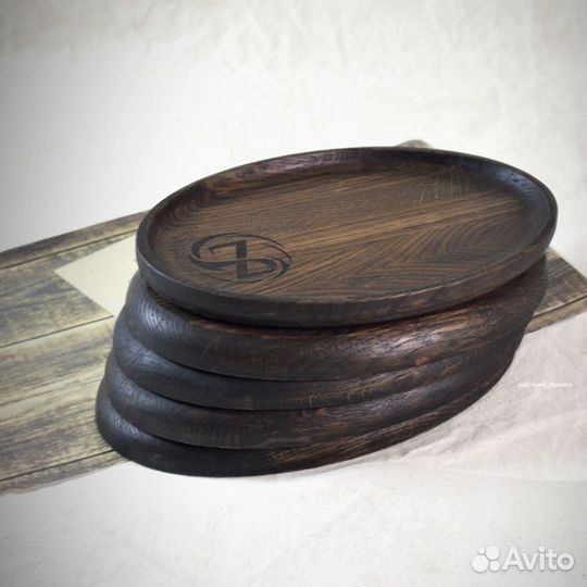 Деревянный сервировочный поднос 