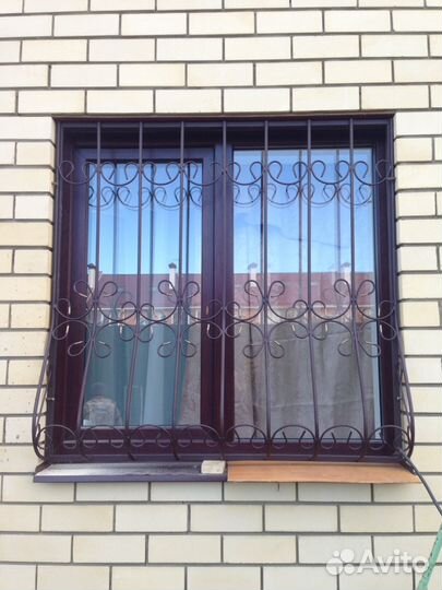 Решётки на окна сварные и Кованые