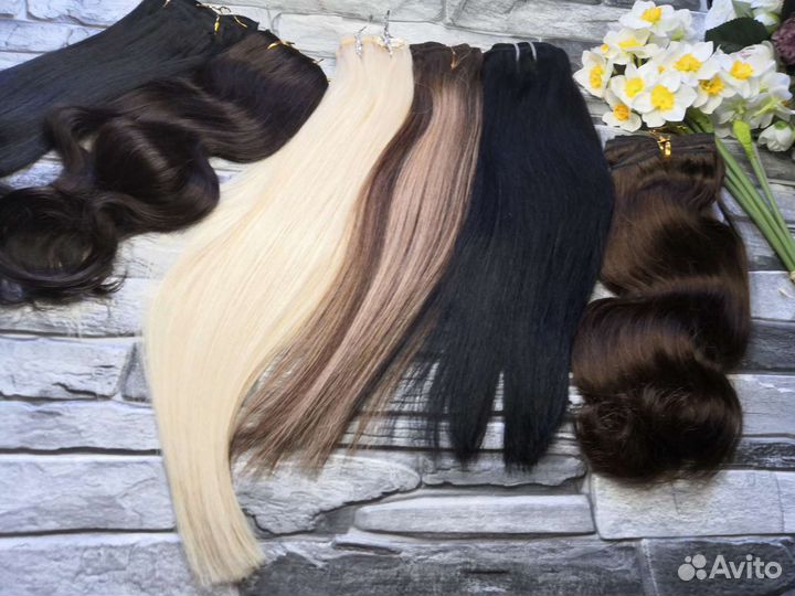 Волосы для наращивания. Натуральный волос. Капсулы