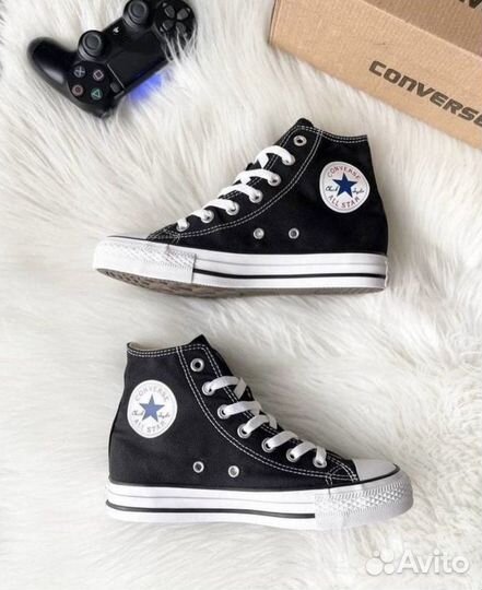 Кеды Converse All Star Mid (Black & White)