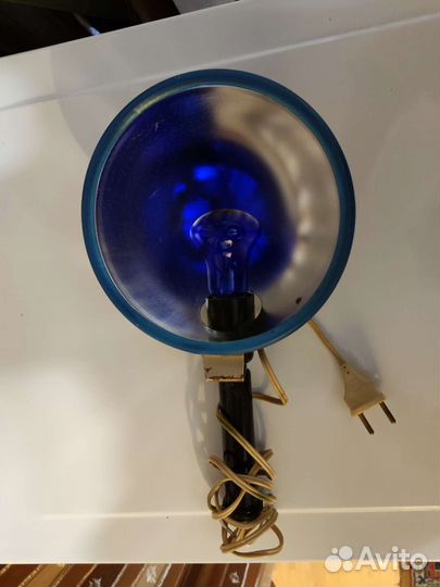 Синяя лампа для прогревания