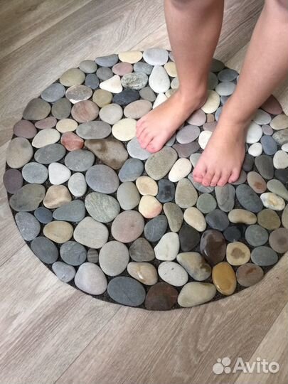 Массажный ортоподичиский коврик из морской гальки