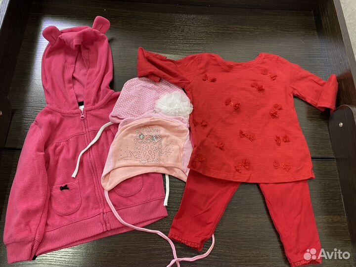 Вещи пакетом для девочки 62-80