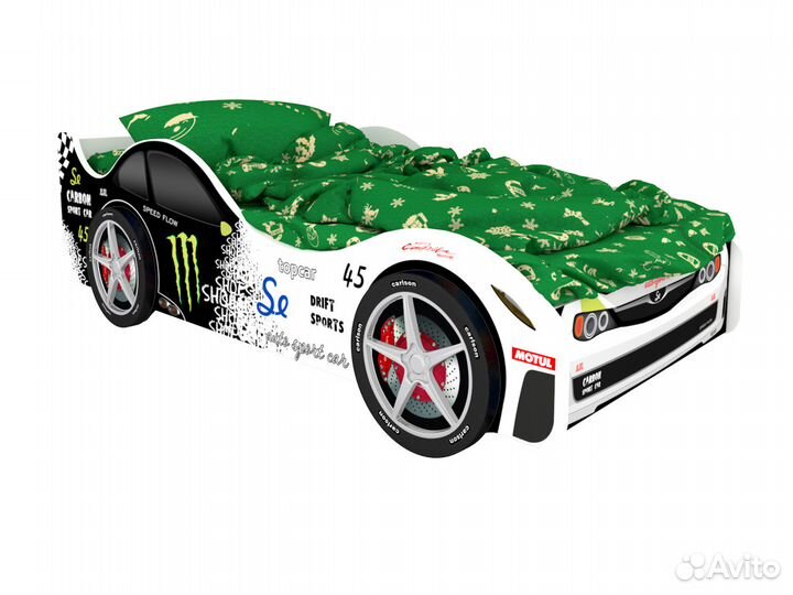 Детская кровать машина