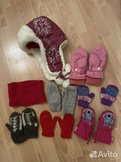 Варежки краги шапка шарф бесплатно