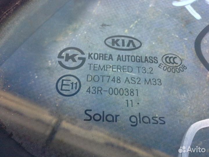 Стекло двери задней правой Kia Optima III 2010-201